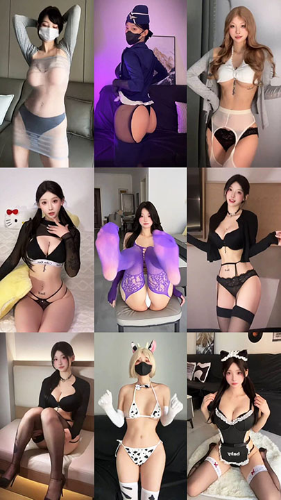 抖音|盐汽喵 150万粉丝网红私密情趣内衣诱惑舞蹈 15V